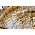 thumbnail image 3 of Bethel International Chandelier Gold Stainless Steel & Crystal, 3 of 5