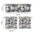 thumbnail image 6 of Vintage Floral Farmhouse Curtains 24 Inch - 3 Panel Boho Country Set with Rustic Wildflowers, Rod Pocket Window, 6 of 6
