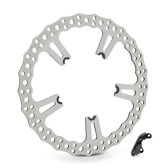 Arlen Ness 15" Jagged Big Right Front Brake Rotor for Spoke Mount (02-993)