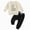 H168-Khaki, variant on TOWED22 Toddler Baby Boy Clothes Crewneck Sweatshirt Long Sleeve Print Graphic Shirt with Pants Cute Fall Winter Outfits