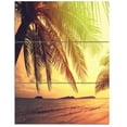 thumbnail image 2 of Design Art - Tropical Beach with Green Palm, 2 of 3