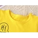 thumbnail image 2 of Gibobby Playeras Deportivas Niños niños pequeños bebés niños niñas lindos animales de dibujos animados blusa de manga corta Top camiseta trajes ropa(Amarillo, 12-18 Meses), 2 of 5