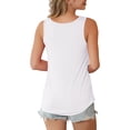 thumbnail image 4 of Anygrew Summer Womens Sleeveless Criss Cross Casual Tank Tops Garment Friendly Tanks Top, 4 of 8