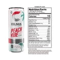 thumbnail image 3 of CELSIUS Sparkling Peach Vibe Energy Drink Can 12 fl oz - 3 count, 3 of 5
