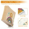 thumbnail image 5 of Yayeee Napkin Holder for Table Kitchen Paper Tissue Organization, Beige Rainbow, 5 of 8
