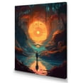 thumbnail image 2 of DESIGN ART Designart "Futuristic Dreams Ii" Space Canvas Prints 16 in. wide x 32 in. high, 2 of 5