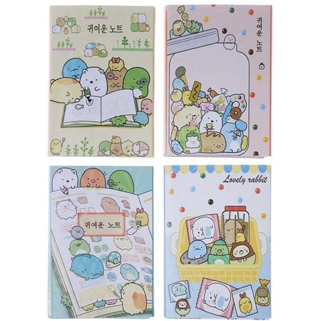 Cartoon Animals 6 Folding Memo Pads Sticky Notes Bookmark Stationery ...