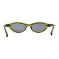 thumbnail image 4 of Womens Classic Mod Soft Cat Eye Plastic Sunglasses Green Black, 4 of 4