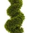 thumbnail image 2 of Nearly Natural 3ft. Grass Spiral Artificial Topiary with Decorative Planter, Green, 2 of 3