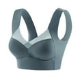 thumbnail image 4 of JFGHDG Bra No Underwire Running Sports Bras for Women Women's Sports Bras Strapless Bra Padded Comfortable Ice Silk Long Line Bra Everyday Bras Comfy Mesh Full Coverage Bralettes Seamless Sky Blue L, 4 of 5