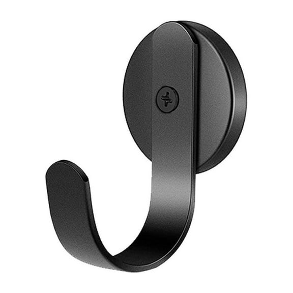 Fdelink Black Wreath Hook,Magnetic Hanger,Strong Magnet Hook Garland Magnet Hook Hook Kitchen Bathroom and Refrigerator Hook Strong Rare Earth Hooks,Decor Hook,1X Hook