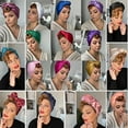 thumbnail image 6 of Vorkoi 35" Satin Head Scarf Large Square Scarf Silk Feeling Fashion Hair Wrapping Scarves for Women Girls, 6 of 6