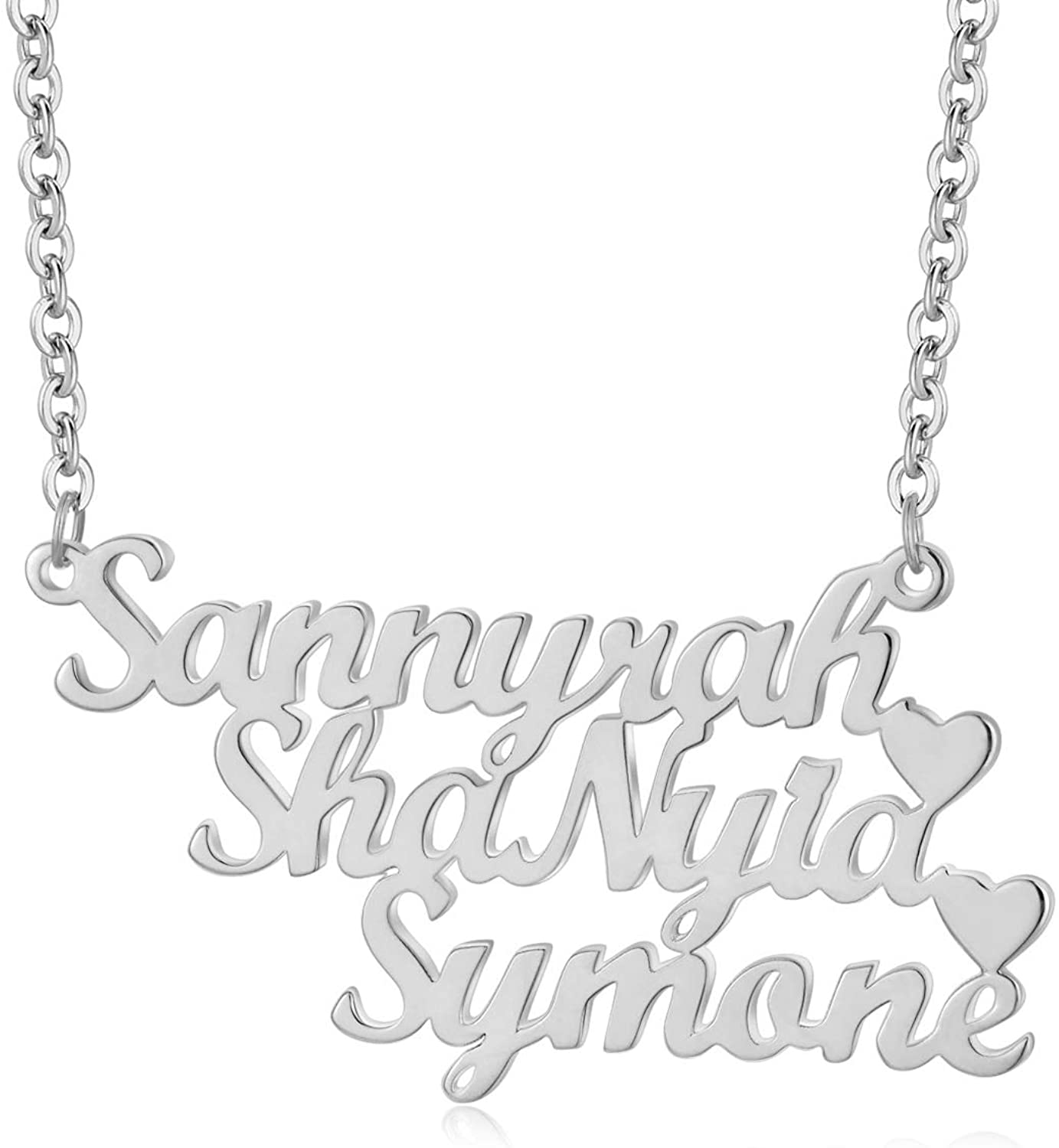 Name Heart Pendant Jewelry Gift 
