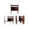 thumbnail image 3 of Adjustable Desktop Shelf Countertop Bookshelf Bookcase Wood Desk Organizer Office Supplies and Accessories Storage Display Rack, Black&Brown&Dark Gray, 3 of 4
