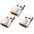 thumbnail image 1 of 6A Tipo-C a USB3.0 Adaptador Convertidor OTG para Samsung Xiaomi PC (3 piezas de plata) Ehuebsd Para estrenar, 1 of 5