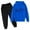 Blue, variant on Hienoo Toddler Girls Outfits New York Printed Hoodie Jogger Pants Unisex 2Pcs Sweatsuits
