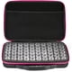 thumbnail image 1 of Caja de almacenamiento de 60 compartimentos, almacenamiento de botellas pequeñas, caja de almacenamiento de diamantes de imitación, caja de almacenamiento de botellas, doble cremallera, rosa, 1 of 5