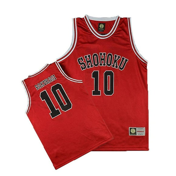 Anime Slam Dunk Shohoku Sakuragi 10# Basketball Jersey Cosplay