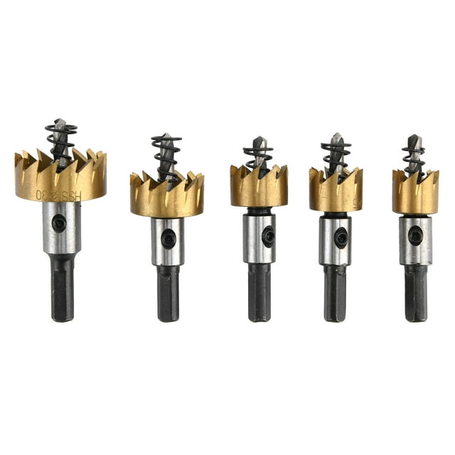 Drill Hole Saw Kit, Fast Cutting Precise Safer Hole Opener HSS For Plastic For Open Rubber