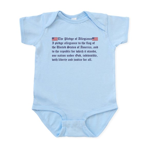 CafePress - The Pledge Of Allegiance Infant Bodysuit - Baby Light Bodysuit, Size Newborn - 24 Months