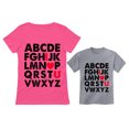 thumbnail image 1 of Valentine's Day Matching Outfits For Mommy & Me Mother Daughter Son T-Shirt Set Mom Pink XX-Large / Kid Gray 3T, 1 of 6