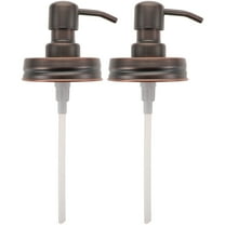 TINKSKY 2pcs Mason Jar with Soap Dispenser Stainless Steel for Home Use Liquid Control