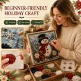 thumbnail image 4 of 3D Christmas Fabric Poke Art Kit with frame,Handmade Fabric Poke Art Kit for Adults & Beginner, Vintage Holiday Handmade Decoration, Easy Relaxing DIY Craft, 4 of 5