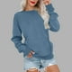 thumbnail image 2 of Camisetas para mujer,Blusa holgada de manga larga para mujer, de poliéster, informal, con bolsillos, para uso diario y en casa, sopatenor, 2 of 8