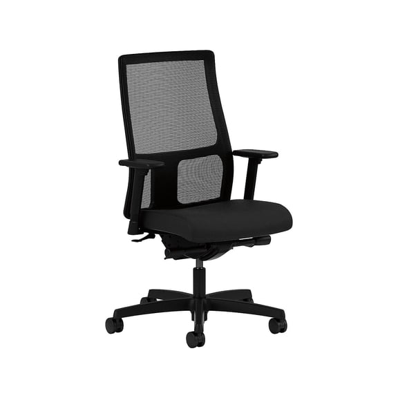HON Ignition Mesh Back Fabric Task Chair Black (HIWM3.A.H.M.CU10.T.SB) HONIW108CU10