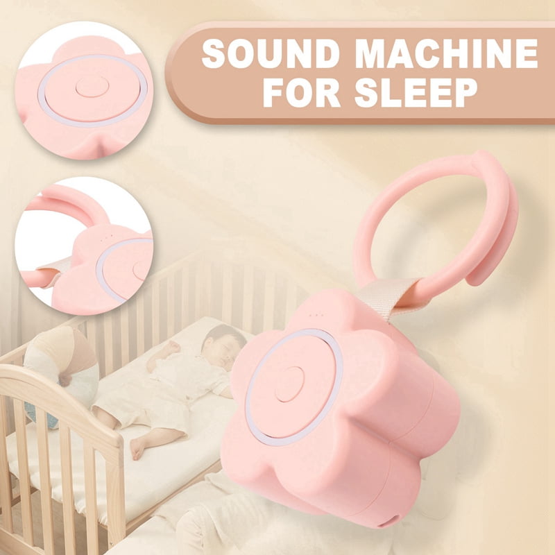 Portable White Noise Machine Rechargeable Travel Baby Sound Machine with Night Light, Timer and Volume Control