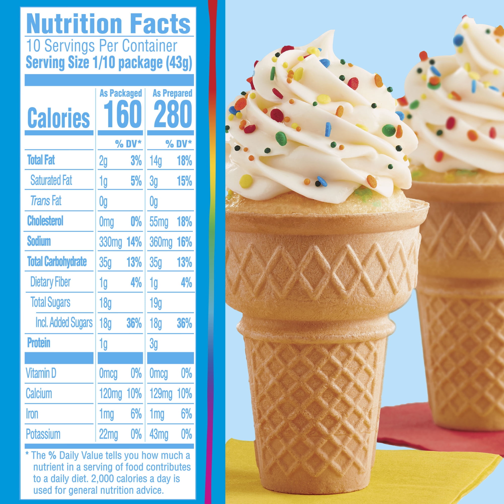Pillsbury Funfetti Cake Mix with Candy Bits, 15.25 oz Box