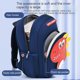 thumbnail image 5 of Mochila para niños pequeños con correa Mochila de dinosaurio para niños pequeños en edad preescolar para niños y niñas (dinosaurio azul rojo), 5 of 5