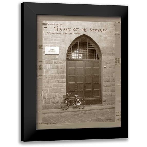 Phillips, Anita 12x14 Black Modern Framed Museum Art Print Titled - The End of the Journey Sepia