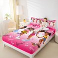thumbnail image 3 of Castle Fairy Black Cute Girls King Sheets 4pcs,Dreamy Gradient Butterfly Bedding,Pink Purple,1 Fitted Sheet, 1 Flat Sheet and 2 Pillowcases, 3 of 6