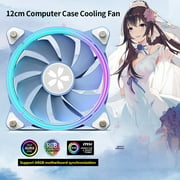 YESTON Computer Case Cooling Fan, Hydraulic 4Pin Plug, 1800RPM Speed,Compatible with ARGB Motherboards for Custom Lighting