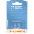 thumbnail image 1 of Sylvania Silverstar Instrument Panel Light Bulb 74.BP2 74; Halogen Mini Bulb; Clear; Set Of 2; Blister Pack, 1 of 4