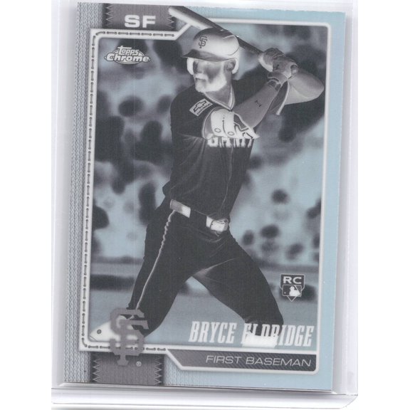 2026 Topps Chrome Negative Refractor RC Bryce Eldridge #254 San Francisco Giants Baseball Card San Francisco Giants MLB Baseball Trading Card