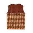 thumbnail image 5 of Mens Casual Sweater Vest 2026 V Neck Sleeveless Knit Pullover Slim Fit Lightweight Plain Tops Spring Jumper Light Sweaters Red 4XL, 5 of 5
