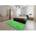 thumbnail image 4 of Ahgly Company Indoor Round Patterned Neon Green Area Rugs, 5' Round, 4 of 6