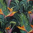thumbnail image 5 of Orinice Shower Curtain Colorful Flower Beautiful Floral Jungle Pattern Tropical Beauty Watercolor Paradise Bird Black Waterproof Polyester Fabric for Bathroom Decor with Hooks " 36x72, 5 of 7