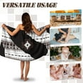 thumbnail image 5 of Yuyamidu Aztec Western Geometric Wrap Towel for Women Knee Length Body Wrap with Pocket Comfortable Bath Towel Wrap Size M Quick Dry Spa Wrap Reusable Bathroom Towels, 5 of 7