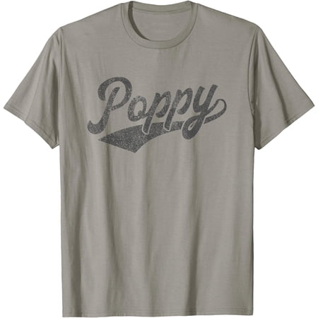 Mens Poppy Funny Grandpa Grandad Father s Day Gift Baseball Style T-Shirt Mens Poppy Funny Grandpa Grandad Father s Day Gift Baseball Style T-Shirt