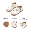 thumbnail image 5 of Toddler Girl Beige Mary Jane Dress Shoes Size 12 - Little Girl Oxford Shoes for Easter Flower Girl Party School Shoes, 5 of 6