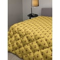 thumbnail image 2 of Queen Bee Down Alternative Comforter, Striped Characters with Wings Smiling Cheerfully, Microfiber Quilt for All Season, 5 Sizes, Apricot Grey, by Ambesonne, 2 of 3