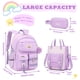 thumbnail image 2 of Set de Mochilas MUSEVOS Kawaii para Niñas, Escuela, Morado 43x30x18 cm, 2 of 6