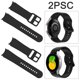 thumbnail image 1 of Correa Reloj Oficial La Misma Correa Silicona Correa Goma Con Hebilla Plana Color Adecuada para Galaxy Watch5 Pro/5/4 40/44/45 Mm Reloj Universal (negro), 1 of 9