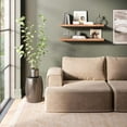 thumbnail image 5 of Ballucci 36" Floating Shelves, 2-Pack Wood Wall Shelf Set with Invisible Brackets, 8" Deep, Rustic Brown, 5 of 9