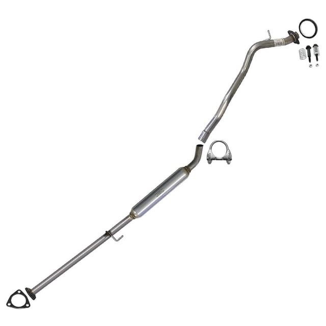 Northeastern Exhaust | Stainless Steel Exhaust Resonator Pipe Compatible for Honda CRV 1997-2001 2.0L | Free Gaskets, Clamp, and Spring Bolt Kit Included | Automotive Replacement Part