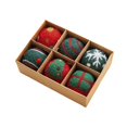 thumbnail image 2 of 2025 CISIL & 6-Count Christmas Tree Ornaments Wool felt Green Balls 5cm 1.97In, 2 of 3