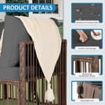 thumbnail image 2 of Ainfox 7 Pieces Outdoor Wicker Patio Furniture Set, Adjustable Backrest Sectional Conversation Couch with Thick Cushions & Coffee Table for Garden Porch Poolside, Brown/Gray, 2 of 8
